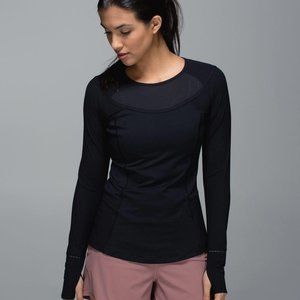 Lululemon Black Trail Bound Long Sleeve - Size 10